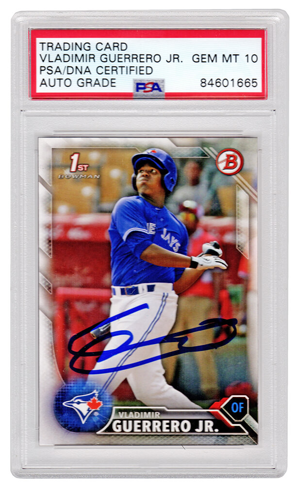 Vladimir Guerrero Jr Signed Toronto Blue Jays 2016 Topps