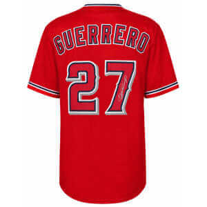 Vladimir Guerrero Sr. Signed Red Custom Baseball Jersey