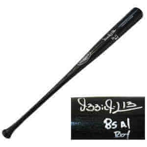 Ozzie Guillen Signed Louisville Slugger Black Baseball Bat w/85 AL ROY