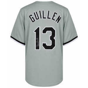 Ozzie Guillen Signed Gray Custom Baseball Jersey