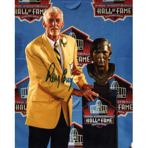Ray Guy Signed Hall of Fame Bust Pose 8×10 Photo