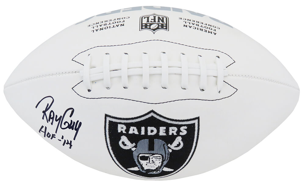 Ray Guy Raiders Autographed Certified Authentic Football Mini