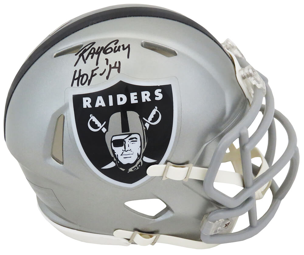 Ray Guy Raiders Autographed Certified Authentic Football Mini