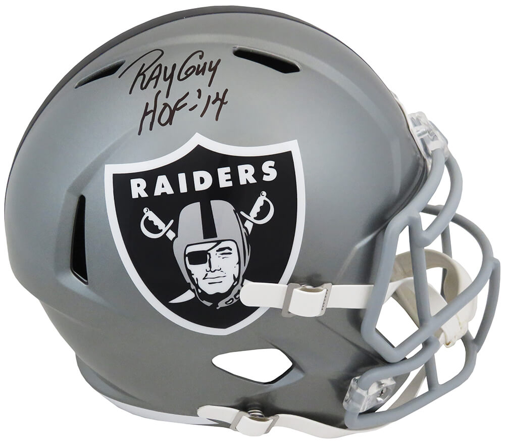 Oakland Raiders Riddell Flash Speed Mini Helmet - Detroit City Sports