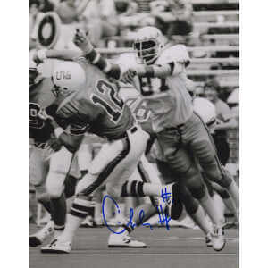 Charles Haley Signed James Madison College Football Action 8x10 Photo