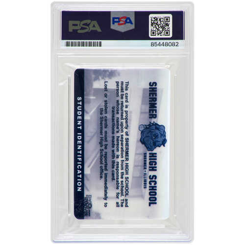 Anthony Michael Hall Signed The Breakfast Club Brian Johnson Shermer High School ID Card - (PSA Encapsulated) - Image 2