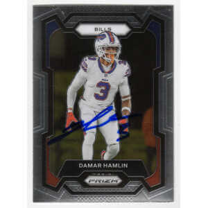 Damar Hamlin Signed Buffalo Bills 2023 Panini Prizm Football Trading Card #27