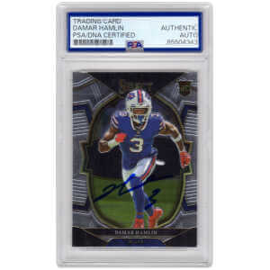 Damar Hamlin Signed Buffalo Bills 2022 Panini Select Football Card #100 - (PSA Encapsulated)