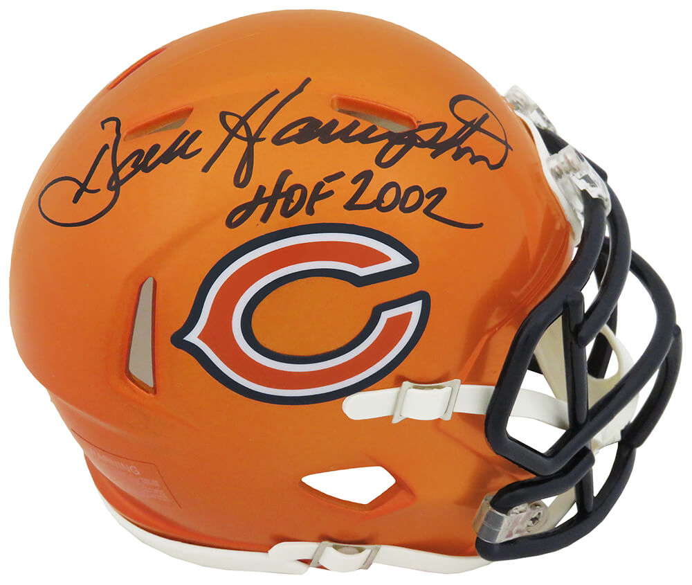 Dan Hampton Autographed Chicago Bears Flash Speed Mini Helmet w