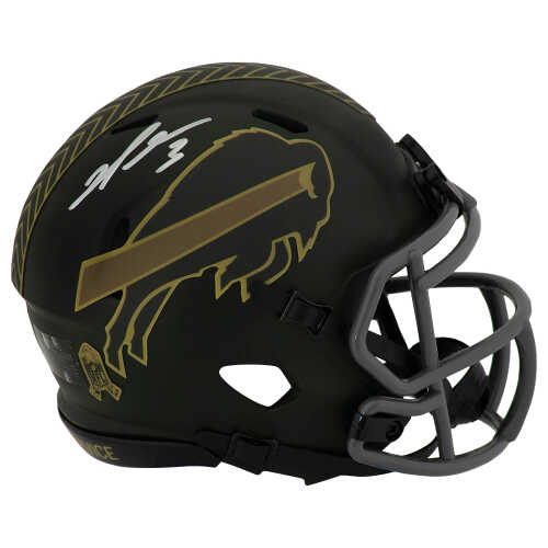 Damar Hamlin Signed Buffalo Bills 2025 SALUTE Riddell Speed Mini Helmet