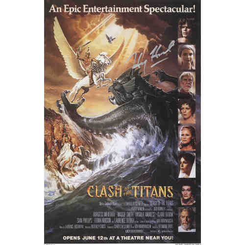 Harry Hamlin Signed Clash Of The Titans 11x17 Movie Poster