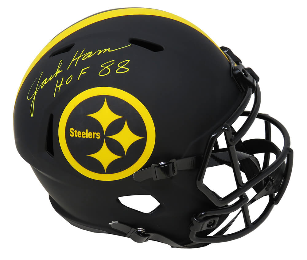 Jack Ham Signed Pittsburgh Steelers Salute to Service Mini Helmet with —  TSEShop