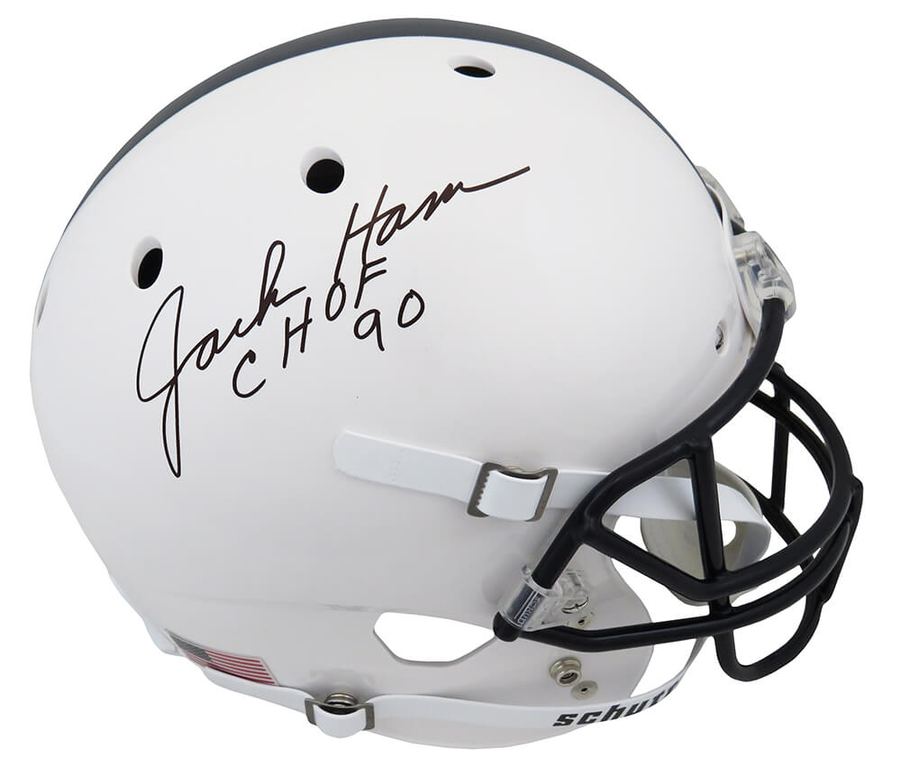 Jack Ham Signed Penn State Nittany Lions Logo Football Inscribed CHOF –