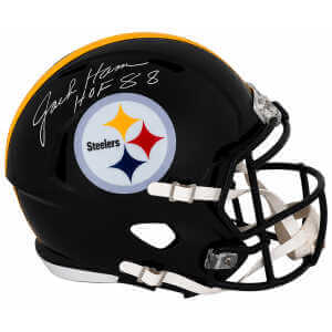 Jack Ham Signed Steelers Riddell Full Size Speed Replica Helmet w/HOF'88