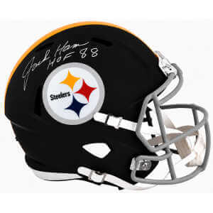 Jack Ham Signed Pittsburgh Steelers Throwback Riddell Full Size Speed Replica Helmet w/HOF'88 - (In White)
