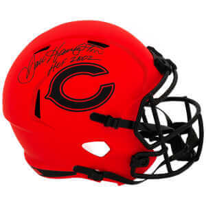 Dan Hampton Signed Chicago Bears RAVE Riddell Full Size Speed Replica Helmet w/HOF 2002