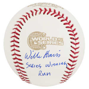 Willie Harris Signed Rawlings 2005 World Series (Chicago White Sox) Baseball w/Series Winning Run