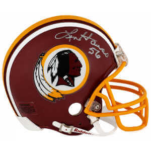 Len Hauss Signed Washington Throwback Riddell (VSR4) Mini Helmet
