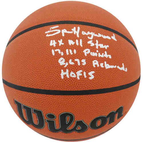 Spencer Haywood Signed Wilson NBA Indoor/Outdoor Basketball w/4 Inscriptions