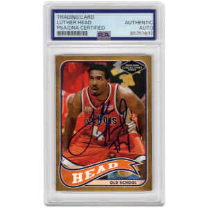 Luther Head Signed Illinois 2005 Press Pass Old School Rookie Basketball Card #10 &ndash; (PSA Encapsulated)