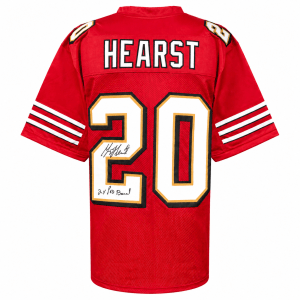 Garrison Hearst Signed Red Custom Football Jersey w/2x Pro Bowl