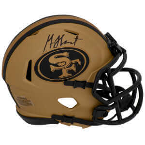 Garrison Hearst Signed San Francisco 49ers RAVE Riddell Speed Mini Helmet