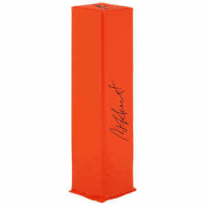 Garrison Hearst Signed BSN Orange Football Endzone Pylon