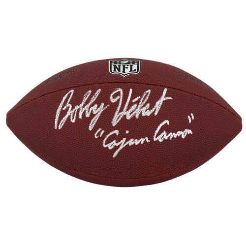 Bobby Hebert Signed Wilson Limited Full Size NFL Football w/Cajun Cannon