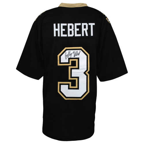 Bobby Hebert Signed Black Custom Football Jersey