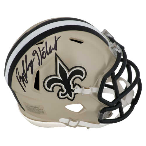 Bobby Hebert Signed New Orleans Saints Riddell Speed Mini Helmet