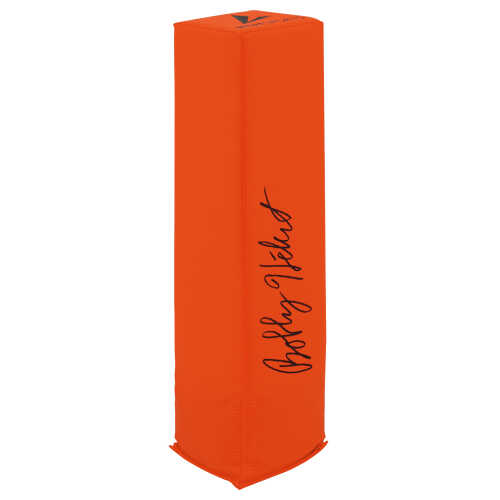 Bobby Hebert Signed BSN Orange Endzone Football Pylon