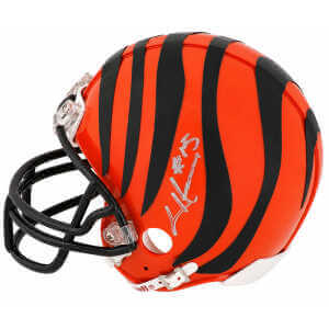 Chris Henry Signed Cincinnati Bengals Riddell (VSR4) Mini Helmet - (In Silver)