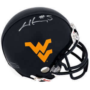 Chris Henry Signed West Virginia Mountaineers Riddell (VSR4) Mini Helmet
