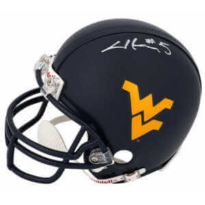 Chris Henry Signed West Virginia Riddell (VSR4) Mini Helmet