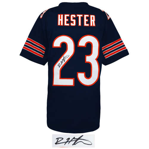 Devin Hester Signed Navy Custom Football Jersey - Image 2