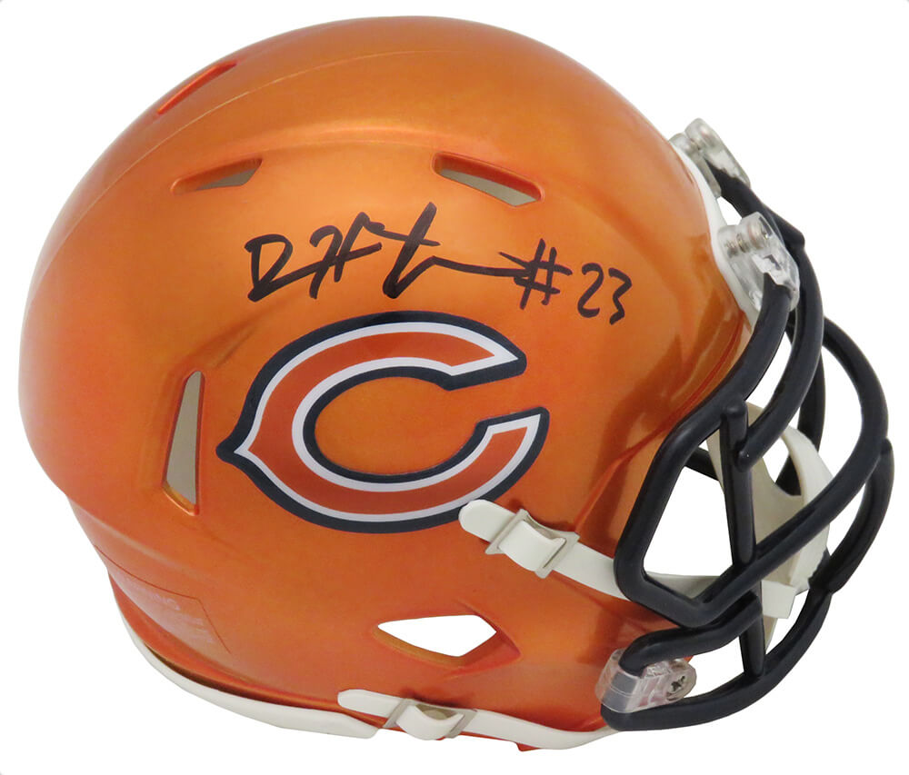 Devin Hester Signed Chicago Bears FLASH Riddell Speed Mini Helmet