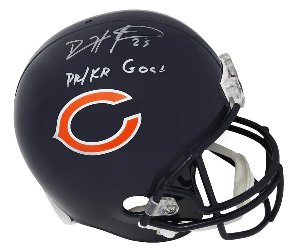 Devin Hester Signed Chicago Bears Riddell Full-Size Replica Helmet –  Schwartz Sports Memorabilia