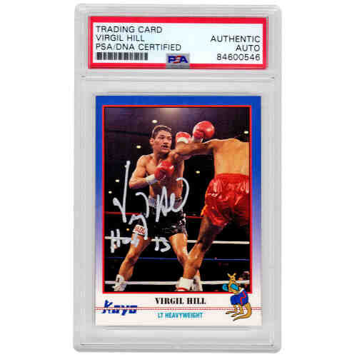 Virgil Hill Signed 1991 Kayo Boxing Trading Card #101 w/HOF'13 - (PSA/DNA Encapsulated)