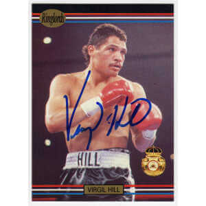 Virgil Hill Signed 1991 Ringlords Boxing Trading Card #16