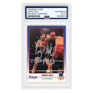 Virgil Hill Signed 1991 Kayo Boxing Trading Card #101 w/HOF'13 - (PSA Encapsulated)