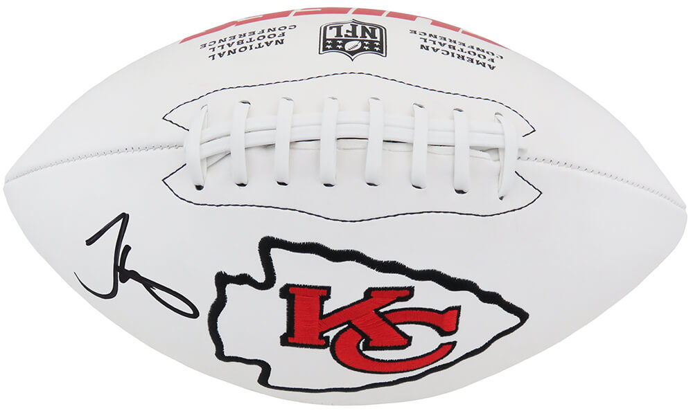 Tyreek Hill Signed Kansas City Chiefs Wilson White Logo Football