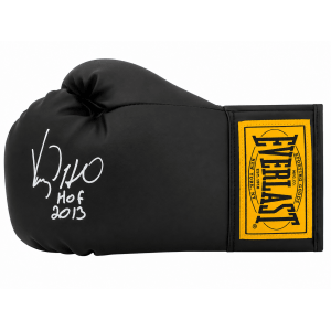 Virgil Hill Signed Everlast Black Full Size Boxing Glove w/HOF'13