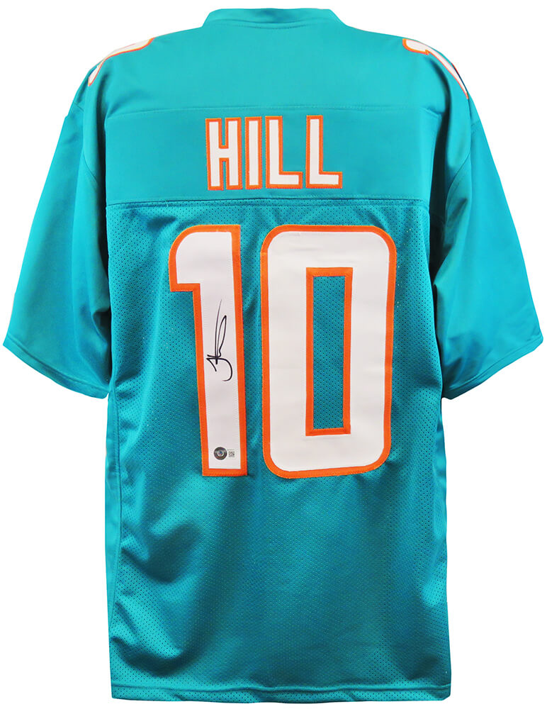 Tyreek Hill Signed Teal Custom Football Jersey (Beckett) – Schwartz Sports  Memorabilia