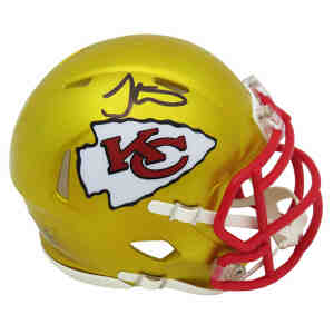 Tyreek Hill Signed Kansas City Chiefs Wilson White Logo Football