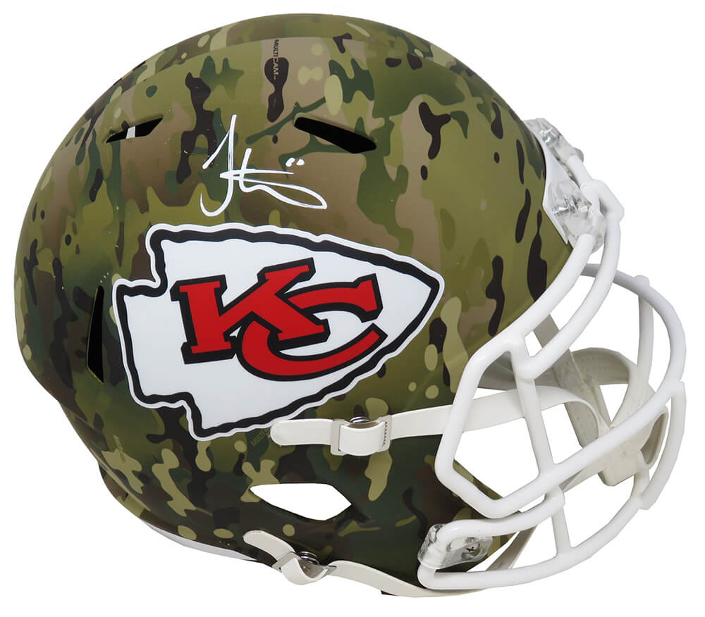 Tyreek Hill Signed Kansas City Chiefs Speed Full Size Camo NFL Helmet