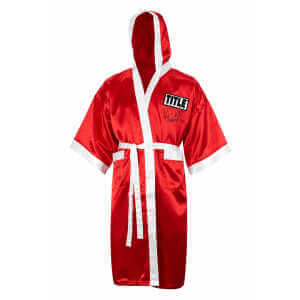 Virgil Hill Signed Title Red With White Trim Boxing Robe w/HOF'13