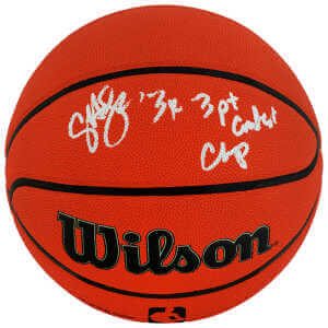 Craig Hodges Signed Wilson Indoor/Outdoor NBA Basketball w/3x 3-PT Contest Champ