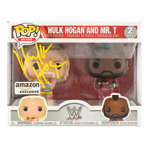 Hulk Hogan Signed WWE Hulk Hogan And Mr. T Funko Pop Doll