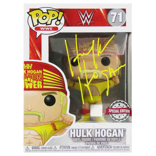 Hulk Hogan Signed WWE Wrestling Funko Pop Doll #71