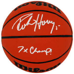 Robert Horry Signed Wilson Indoor/Outdoor NBA Basketball w/7x Champs